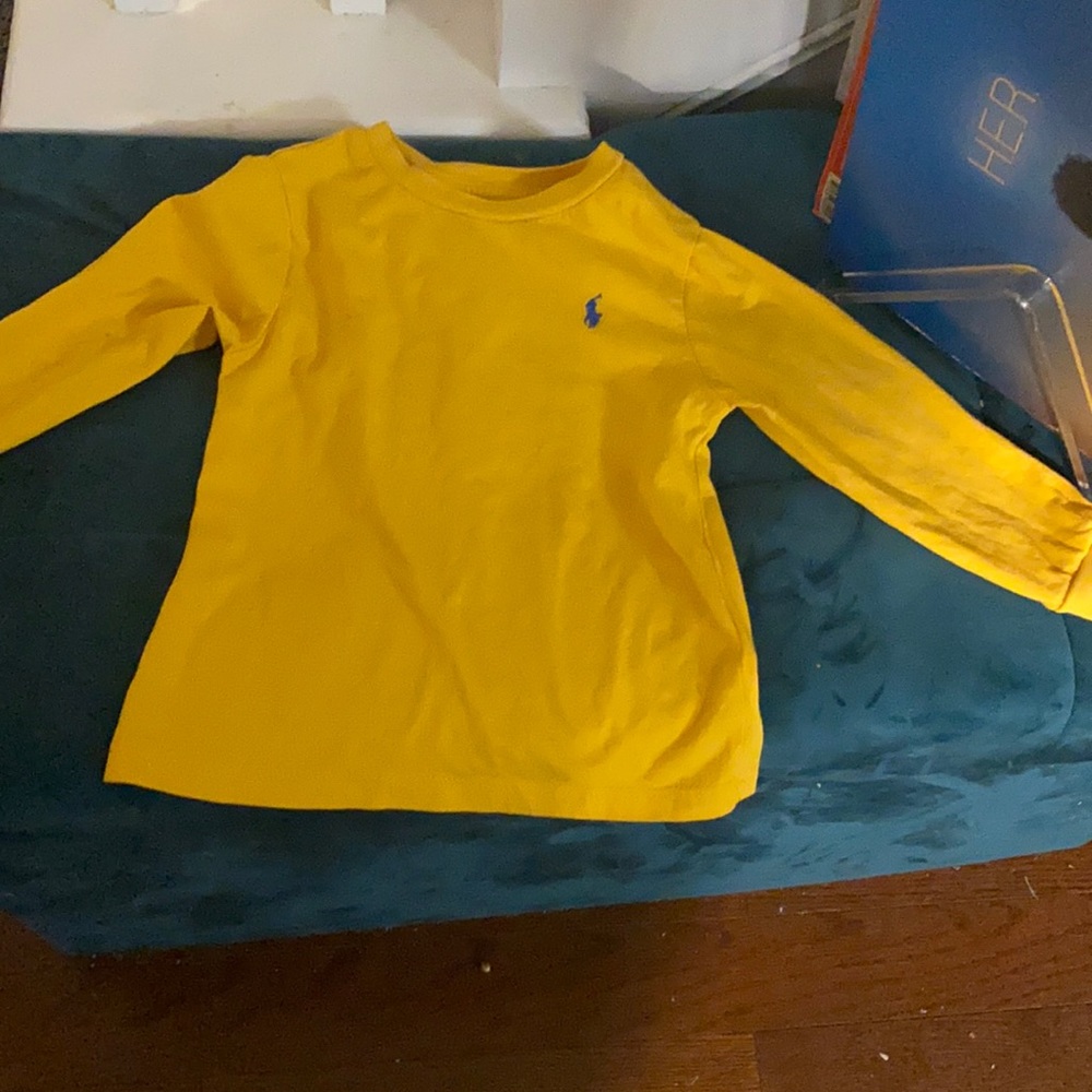 Yellow long sleeve toddler shirt